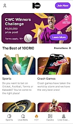 10cric App Screenshot