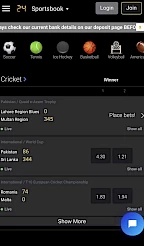 24betting App Screenshot