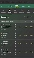 Bet365 App Screenshot