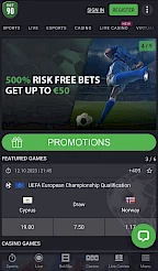 Bet90 App Screenshot