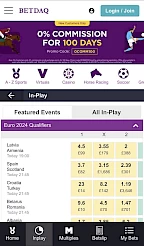 Betdaq App Screenshot