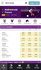 Betdaq App Screenshot