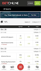 BetOnline App Screenshot