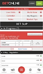 BetOnline App Screenshot