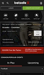 Betsafe App Screenshot