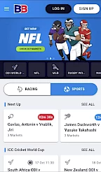 BlueBet App Screenshot