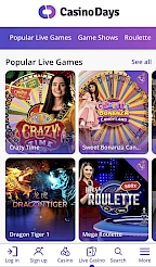Casino days App Screenshot