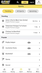 Elitebet App Screenshot