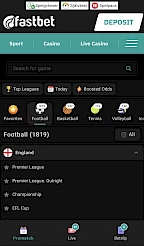 Fastbet App Screenshot