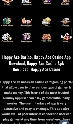 Happy ace casino App Screenshot