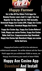 Happy ace casino App Screenshot