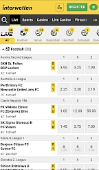 Interwetten App Screenshot