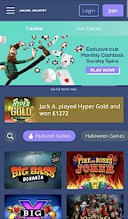 Jackie Jackpot App Screenshot