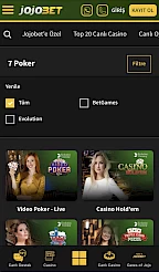 Jojobet App Screenshot