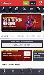 Ladbrokes App Screenshot