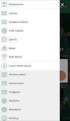 Mr Green App Screenshot