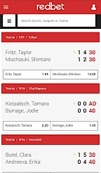Redbet App Screenshot