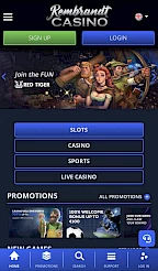 Rembrandt Casino App Screenshot