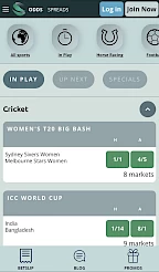 Sporting Index App Screenshot