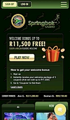 Springbok casino App Screenshot