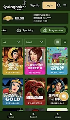 Springbok casino App Screenshot