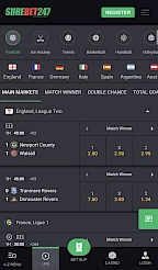 Surebet247 App Screenshot