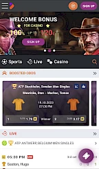 TonyBet App Screenshot