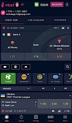 VBet App Screenshot
